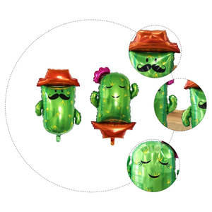 2 unids/set alta calidad Fiesta Mexicana tema Fiesta decoración gigante Cactus patrón Brasil carnaval suministros Cinco De Mayo globos - Product Image 6
