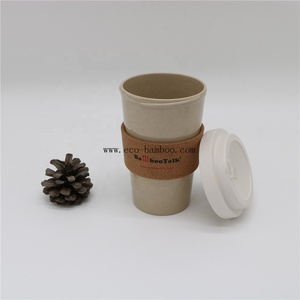 Tasse à café en forme de balle de riz naturel, écologique, réutilisable, couleur personnalisée, tasse à café de voyage en bambou, tasse à <span class=keywords><strong>emporter</strong></span> sans bpa - Product Image 5