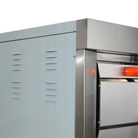 Four électrique Commercial à gaz, 2 couches, 4 plateaux, 400 degrés, acheter un four de cuisson à Pizza, équipement de boulangerie professionnel à vendre avec panneau en pierre