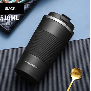 Sport in acciaio inox viaggio <span class=keywords><strong>tazza</strong></span> da tè <span class=keywords><strong>termica</strong></span> a doppia parete 304 in acciaio inox porta auto <span class=keywords><strong>tazza</strong></span> da caffè con manicotto in Silicone - Product Image 2