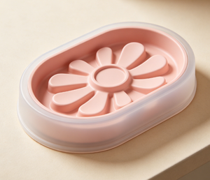 Bol ergonomique pour animaux de compagnie à bordure haute, moulé par injection, pour une alimentation lente, réduit la pression sur le cou, bol d'alimentation confortable pour animaux de compagnie - Product Image 3