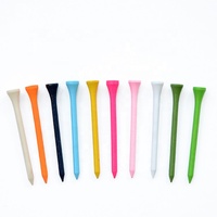 Özel çanta ambalaj Golf Tees çanta kılıfı ahşap bambu Golf Tees tutucu Peg