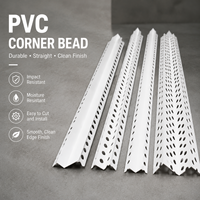 Profilé d'angle en PVC perforé pour protection murale, longueur personnalisée 2,5m 3m, taille standard, approvisionnement en gros