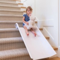 Glissière d'escalier pliable portable pour enfants, pliable, sécuritaire, personnalisable sur les escaliers