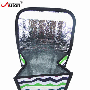 Professional Manufacture Insulated Collapsible Kids <b>Cooler</b> Lunch Food Travel Cool Storage Striped Polyester <b>Material</b> - Product Image 4