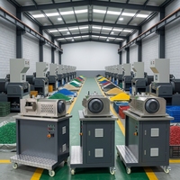 Machine de granulation de plastique à double vis 30 kW, production 5000 kg/h, ligne de recyclage de déchets plastiques