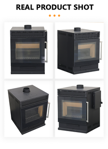 Caminetto <span class=keywords><strong>a</strong></span> Legna Autoportante in Acciaio Completamente Automatico, Design Moderno, Stufa per Riscaldamento Interno Senza Fumo, Garanzia di 3 Anni per Villa - Product Image 6