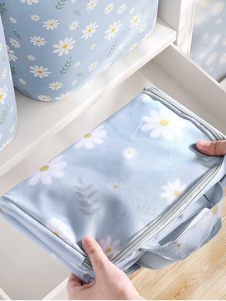 non-woven toy storage box with handles double large capacity boxes non woven fabric cubes clothing storage boxes clothes