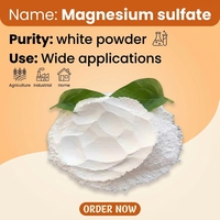 Sulfate de magnésium heptahydraté de qualité industrielle et alimentaire CAS 10034-99-8 Cristaux aciculaires blancs ou incolores MgSO4
