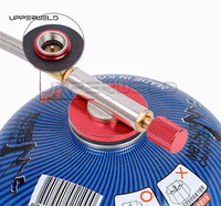 Haute qualité brûleur à gaz cuisinière connecteur acier inoxydable Camping en plein air cuisinière à gaz Valve adaptateur poêle accessoires