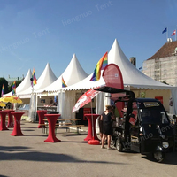Carpa Cuadrada Tipo Pagoda de 3x3, 4x4, 5x5, 6x6, 8x8, 10x10, Gazebo para Exteriores en Venta