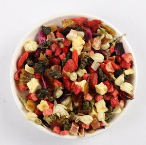 Frutas de belleza de desintoxicación china, té mezclado con fresas, Goji, berry, jazmín, hibisco, flores sueltas, venta al por mayor - Product Image 4