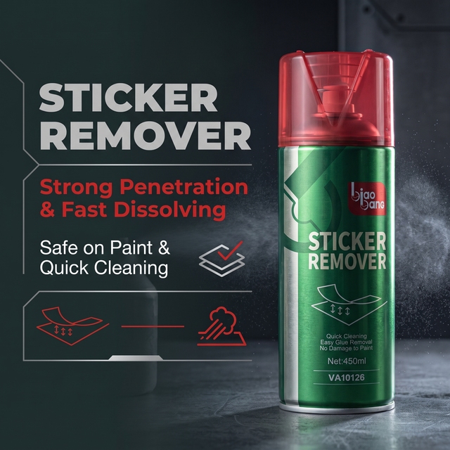 Biaobang Tin-plate 450ml 380g Sticker Remover for Car Window & Wall Stickers Glue Self-adhesive Cleaner Spray