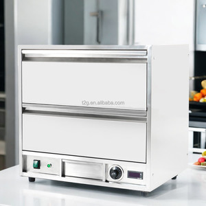 3 Drawer Commercial Food Warmer Drawer, Stainless Steel Heated <b>Cabinet</b> - Product Image 2