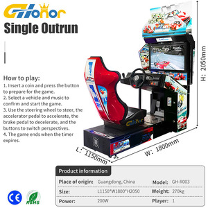 Simulatore <span class=keywords><strong>di</strong></span> Guida HD, Macchine da Corsa Arcade, Attrezzature <span class=keywords><strong>per</strong></span> Divertimento, Gioco <span class=keywords><strong>di</strong></span> Corse Indoor a Gettoni - Product Image 6