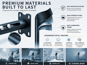 Support mural en alliage d'aluminium en forme de L pour kit de montage <span class=keywords><strong>Starlink</strong></span> Gen 3, kit de montage sur toit, satellite long pour <span class=keywords><strong>Starlink</strong></span> V3 V4 - Product Image 6