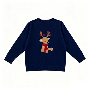 Vêtements <span class=keywords><strong>de</strong></span> haute qualité pour garçons en bas âge, vêtements pour enfants, pulls colorés pour enfants, pulls en tricot pour bébés, pulls en coton jacquard pour Noël - Product Image 2