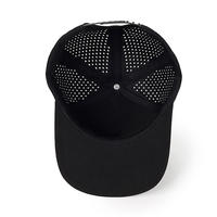 Casquette de golf unisexe Hydro à visière incurvée, 6 panneaux, perforée au laser, imperméable, style snapback, pour fans de clubs de baseball et de golf