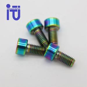 Tornillo <span class=keywords><strong>de</strong></span> Titanio OEM GR5, Perno <span class=keywords><strong>de</strong></span> Titanio con Cabeza Pequeña M5, Tornillo <span class=keywords><strong>de</strong></span> Titanio con Cabeza Cónica para Bicicleta, para Poste <span class=keywords><strong>de</strong></span> Asiento <span class=keywords><strong>de</strong></span> Bicicleta - Product Image 2