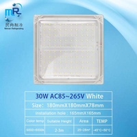 Usine 30W Prix bas Carré avec lampe Led Lumière LED étanche pour chambre froide