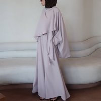 Ensemble 2 Pièces Élégant Personnalisé Musulman pour Femme – Haut Léger & Pantalon Large – Tenues Modestes Arabes de Dubaï 2026