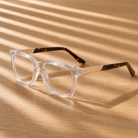 Lunettes optiques pour hommes en acétate fabriquées à la main OEM/ODM, montures de lunettes anti-lumière bleue de haute qualité pour un usage quotidien, personnalisation
