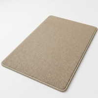 Tapis en lin éponge avec support en diatomite, à canaux côtelés, résistant aux perforations, adapté aux animaux domestiques, pour salle à manger et couloir
