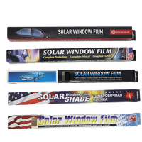 Film teinté pour vitres de voiture en PET teinté 1 pli, ultra foncé 1% VLT, 5 pièces, rouleau de 50 cm x 3 m, anti-UV, anti-chaleur, anti-explosion, intimité