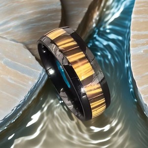Anello in Acciaio Inossidabile Comfort <span class=keywords><strong>Fit</strong></span> 8mm di Coolstyle Jewelry, Smussato e Lucidato, per Gioielli Nuziali Personalizzati - Product Image 2