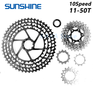 SUNSHINE <span class=keywords><strong>10</strong></span> <span class=keywords><strong>vitesses</strong></span> noir ultra-léger montagne vélo volant 11-50T <span class=keywords><strong>Cassette</strong></span> roue libre partie pour <span class=keywords><strong>Shimano</strong></span> GX HG pour <span class=keywords><strong>vtt</strong></span> - Product Image 2