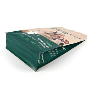 Pabrik kemasan makanan anjing kustom OEM 500g Gravure dicetak bawah persegi makanan perjalanan hewan peliharaan kantong berdiri kantong Mylar segel panas - Product Image 4