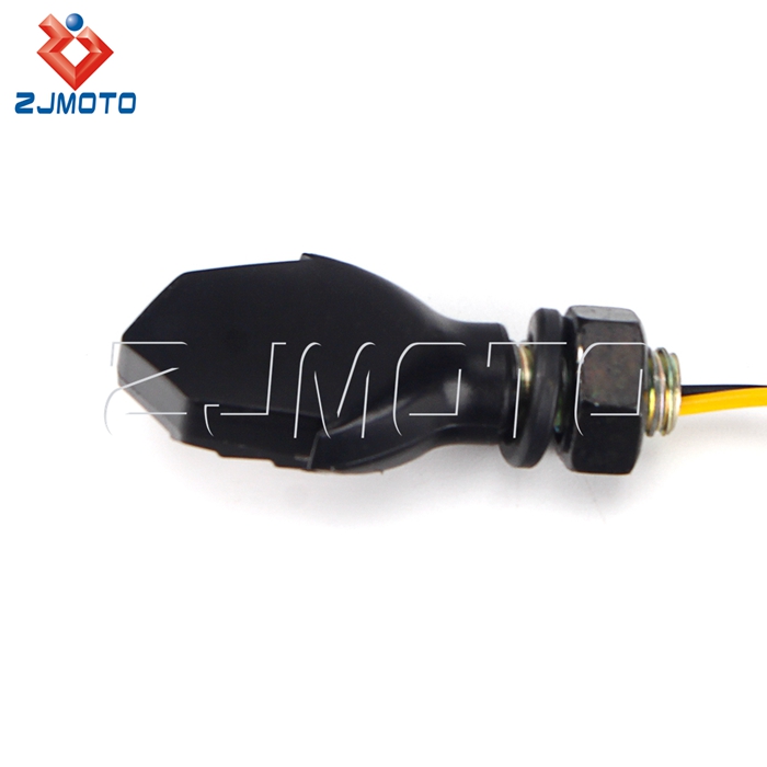 Indicatori di direzione a LED per moto, indicatori di direzione per manubrio, lampeggianti, adatti per Scooter Cafe Race, 2 pezzi