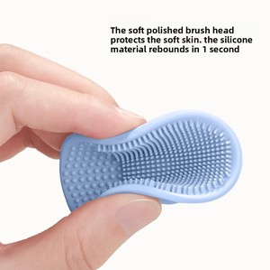 Oval Shaped Silicone Handheld Facial Cleanser and Brush for Baby Massage and Hair Washing Miraculous Tool for Pore Cleaning - Product Image 3