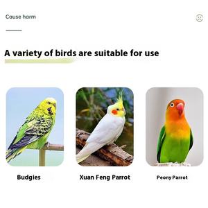 Petite tasse de nourriture pour oiseaux givrée écologique mangeoire à oiseaux en bois de haute qualité perroquet boîte support et accessoires de <span class=keywords><strong>Cage</strong></span> - Product Image 4
