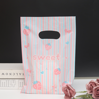 Vente directe du fabricant Sacs d'atelier en plastique découpé à l'emporte-pièce Sacs d'emballage en PE Sérigraphie avec logo personnalisé pour accessoires de mode