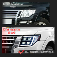 Ensemble de phares Mitsubishi Pajero 09-18, rétrofit LED, feux de jour et clignotants séquentiels, 12V, neuf, garantie 1 an