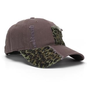 Oem Odm Wholesale Custom Two <b>Tone</b> Leopard Camo Structure Hats 6 Panel Cotton Fashionable Baseball Caps - Product Image 1