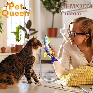 Juguetes Ecológicos Interactivos para Gatos, Pez Móvil Realista, <span class=keywords><strong>Juguete</strong></span> <span class=keywords><strong>de</strong></span> Catnip con Movimiento, Bolsa <span class=keywords><strong>de</strong></span> Aire Divertida para Ejercicios - Product Image 5
