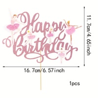 Großhandel Ballett-Mädchen Happy Birthday Cake Topper für Ballett-Tanz-Themen Geburtstagstorten-Dekoration