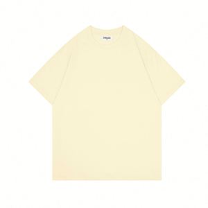 Design Design Custom Logo Summer Short Sleeve Men's <b>T</b>-Shirt Pure Cotton Loose Top in Solid Color for Promotional Use - Product Image 5