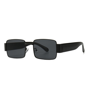Hot Selling Fashion New Arrivals Small Frame <b>Black</b> <b>Sunglasses</b> UV400 <b>Rectangle</b> <b>Sunglasses</b> for Men 2021 - Product Image 4