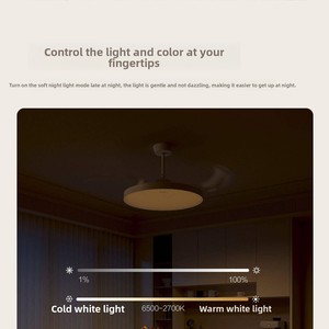 <span class=keywords><strong>PHILIPS</strong></span> <span class=keywords><strong>พัดลม</strong></span>แบบวินเทจ ไฟ LED ฟูลสเปกตรัม ควบคุมความถี่ได้ ทำงานเงียบ ควบคุมด้วยรีโมท Ra97 36/42 นิ้ว - Product Image 4