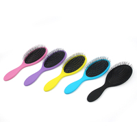 Faible QUANTITÉ MINIMALE DE COMMANDE En Plastique Curling Styler Barbier Massage Detengle Antistatique En Nylon Padel Personnalisé Autour Anti-Frisottis Brosse À Cheveux
