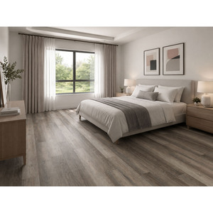 SUELO SPC XL 1500, 225 mm, Piso de PVC Resistente al Agua, Parqué en Relieve para Almacén, Apartamento, Sótano, Escalera, Teca Montevideo - Product Image 4