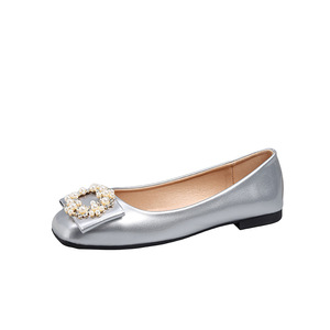 <span class=keywords><strong>Ballerine</strong></span> da Donna Estive/Autunnali con <span class=keywords><strong>Punta</strong></span> Affusolata in Pelle Verniciata e Strass, Slip-On Casual Eleganti con Suola Morbida in PU Anti-Odore - Product Image 3