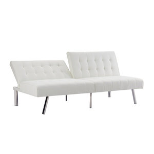 Muebles de dormitorio con <span class=keywords><strong>cama</strong></span>, marco de barandillas de metal, marco de madera, cuero de lujo ligero, <span class=keywords><strong>cama</strong></span> plegable Doble - Product Image 6