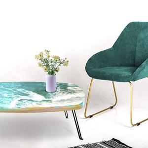 แม่พิมพ์ซิลิโคนทำจากเรซินรูปร่างแม่น้ำทรงรีแม่พิมพ์ซิลิโคนหนาทรงรีสำหรับงานฝีมือจากเรซิ่นของตกแต่งบ้านแบบ DIY - Product Image 2