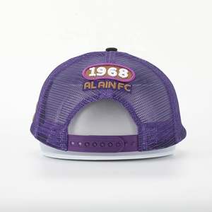 Wholesale Custom Embroidery Logo 5 Panel Hat Mesh <b>Black</b> Trucker <b>Cap</b> High Quality BSCI Oem <b>Mens</b> Woven Patch Cotton Sports Gorras - Product Image 5