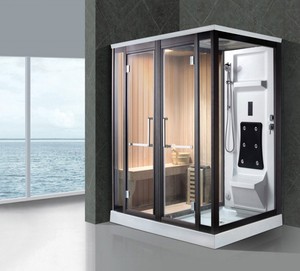 Cabine <span class=keywords><strong>de</strong></span> <span class=keywords><strong>douche</strong></span> vapeur <span class=keywords><strong>de</strong></span> luxe <span class=keywords><strong>moderne</strong></span> en acrylique et alliage d'aluminium, taille personnalisable, best-seller, prix d'usine, avec sauna - Product Image 5