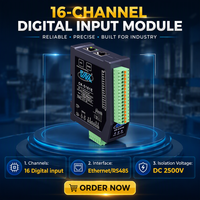 Module d'entrée numérique industriel 16 canaux CK-5161E (extension numérique isolée pour PLC / E/S à distance / réseau Modbus)